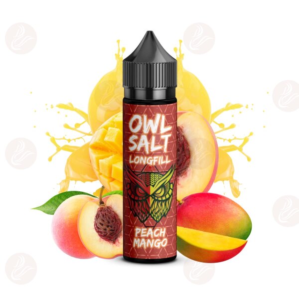 OWL Salt - Longfill 10ml in 60ml bottle Peach Mango
