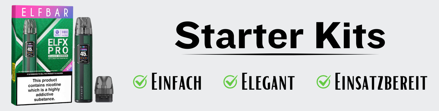 E-Zigaretten Starter Sets